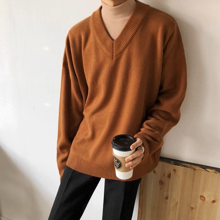 S8 No. 454 Thick V-neck Sweater