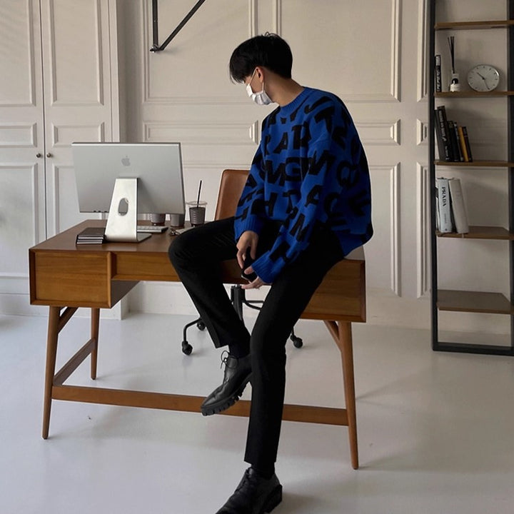 S8 No. 455 Lettered Knit Sweater