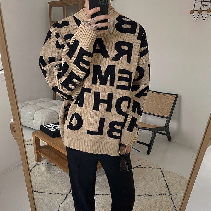 S8 No. 455 Lettered Knit Sweater