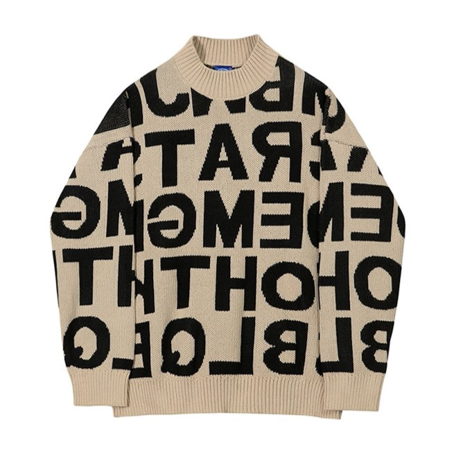 S8 No. 455 Lettered Knit Sweater