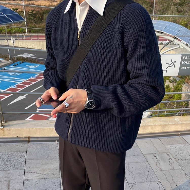 S8 No. 490 Pleated Zip-Up Jacket