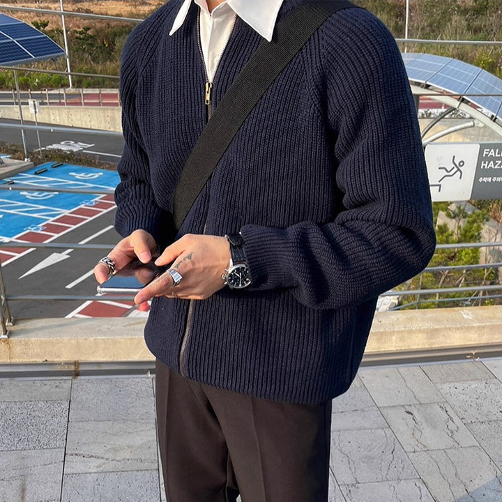S8 No. 490 Pleated Zip-Up Jacket