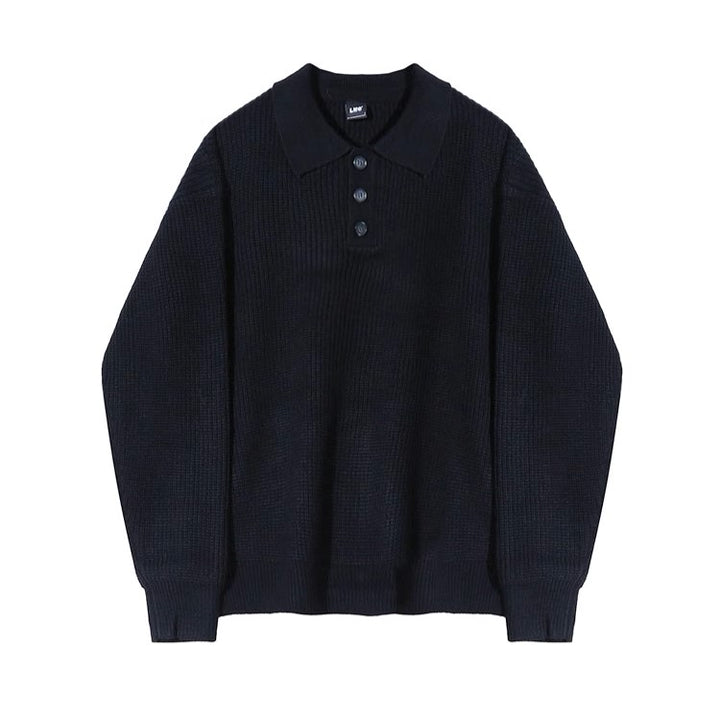 S8 No. 495 Loose Knit Polo Sweater