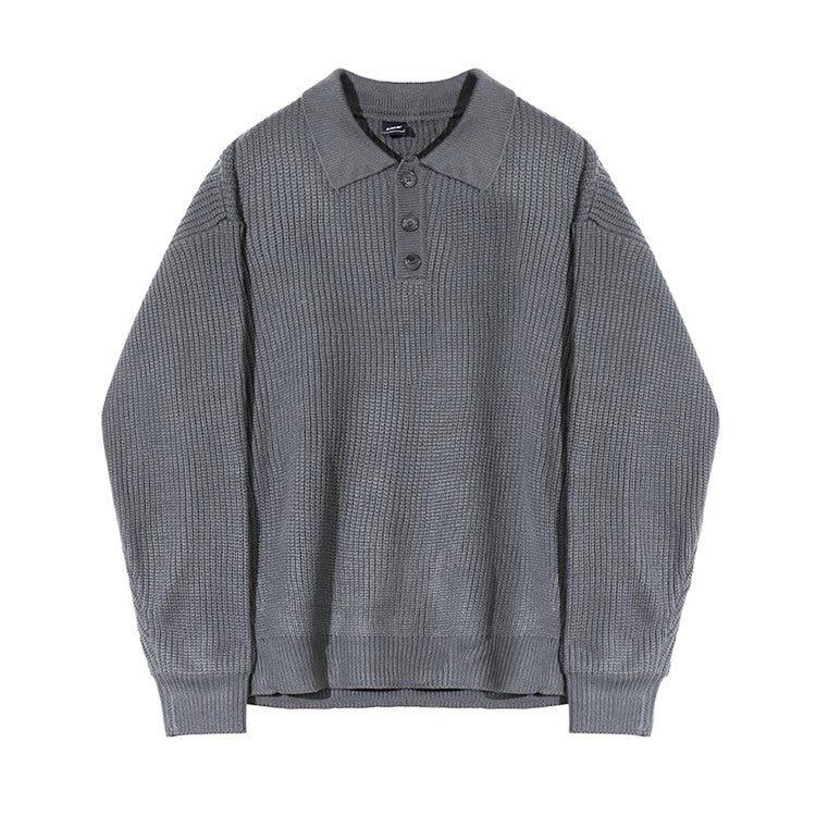S8 No. 495 Loose Knit Polo Sweater