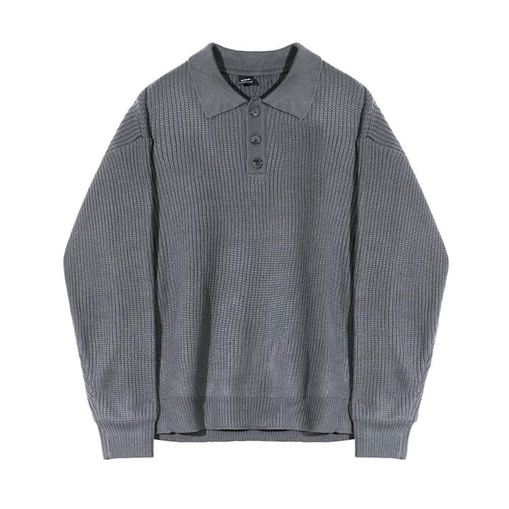 S8 No. 495 Loose Knit Polo Sweater