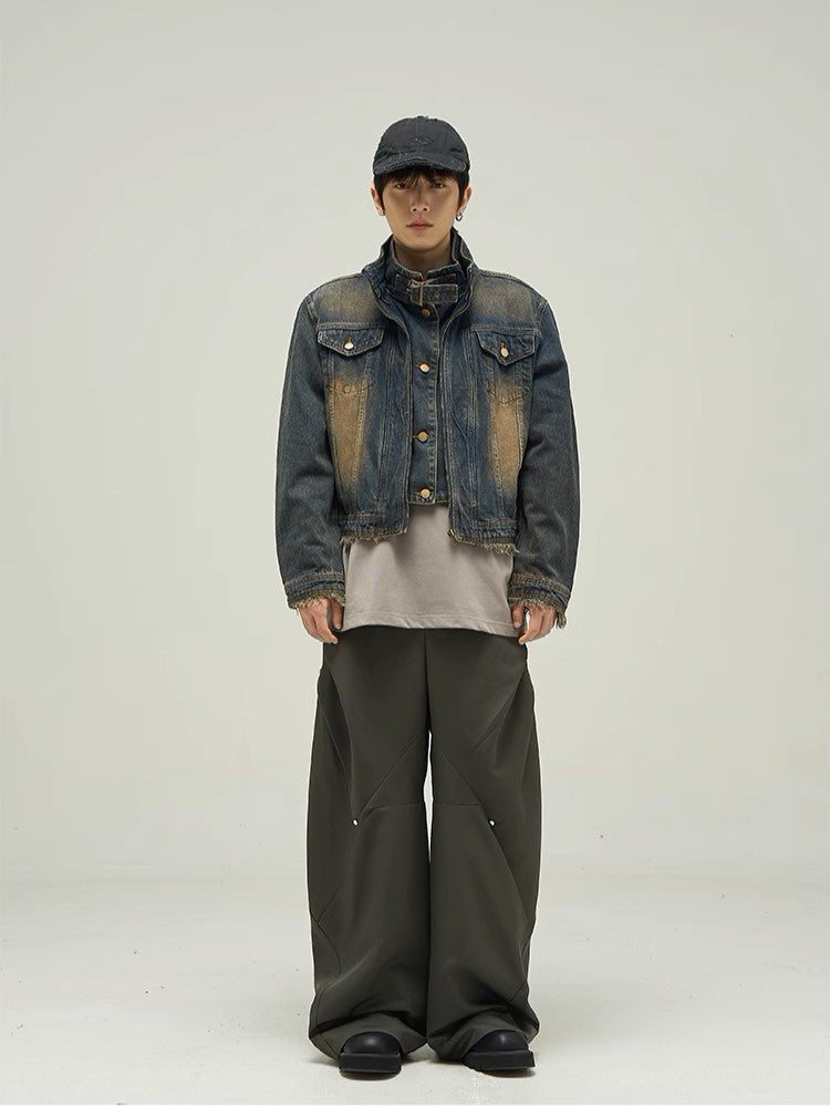 S8 No. 533 Vintage Denim Motorcycle Jacket