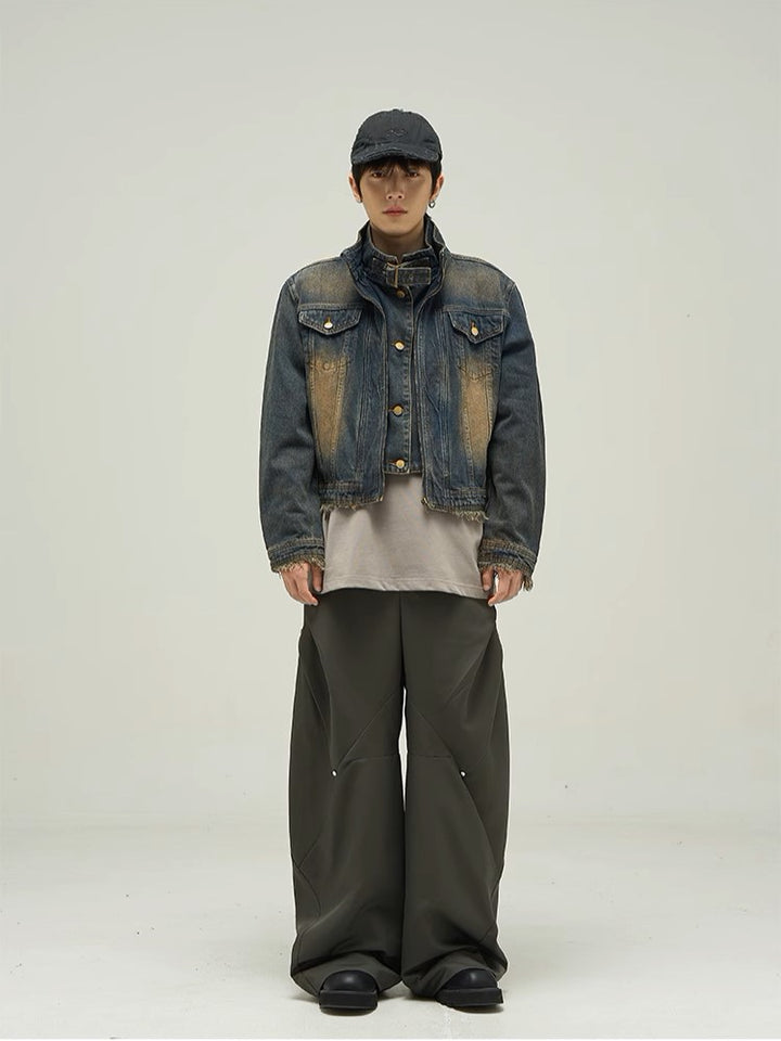 S8 No. 533 Vintage Denim Motorcycle Jacket