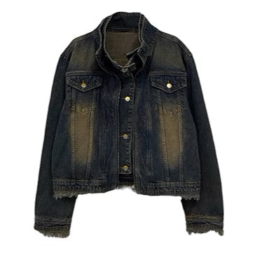 S8 No. 533 Vintage Denim Motorcycle Jacket