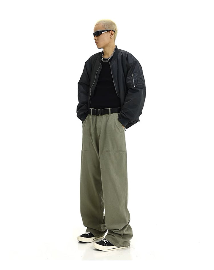S8 No. 553 Retro Casual Flared Slacks