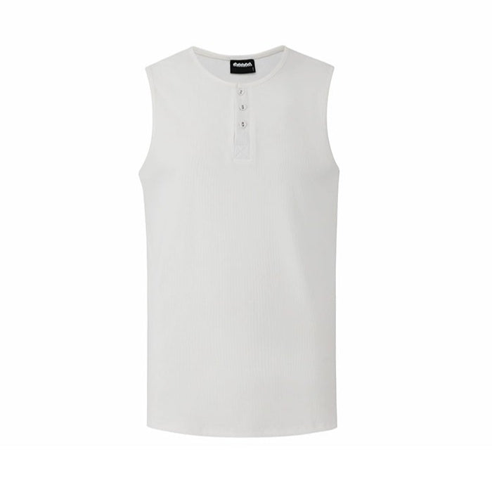 S8 No. 682 Sleeveless Ribbed Henley