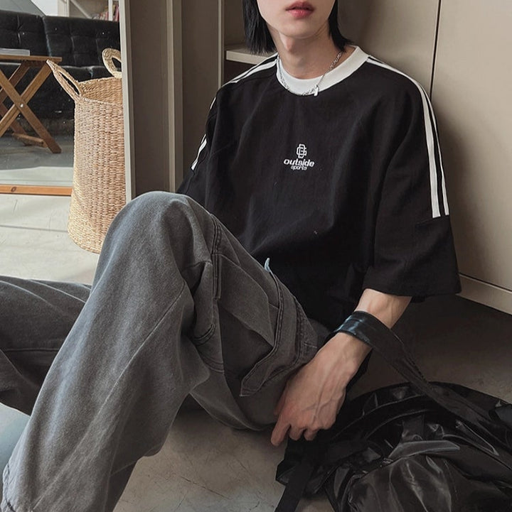 S8 No. 679 Black Ringer T-shirt