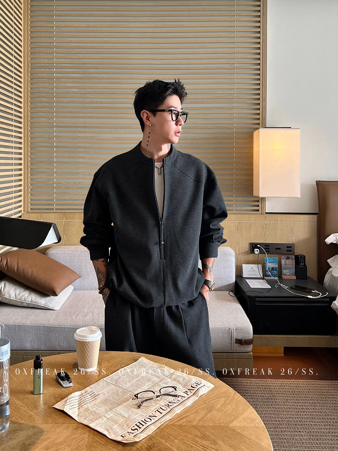 S8 No. 718 Half-Zip Knit Sweater by 88Society Apparel