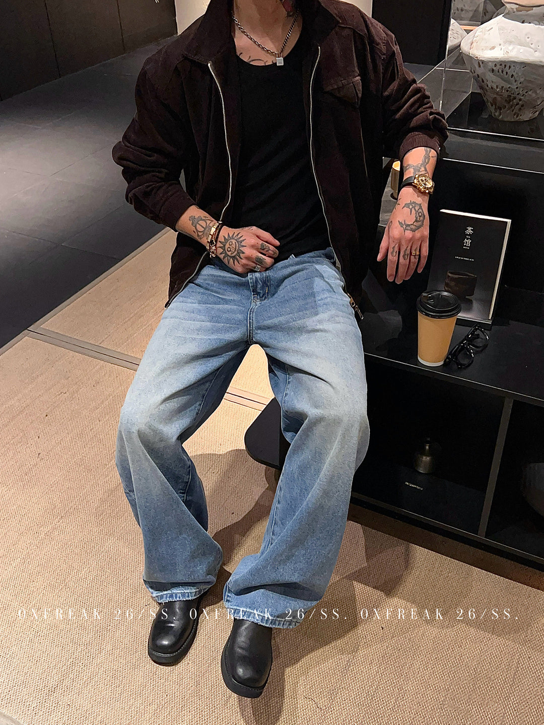 S8 No. 722 Washed Relaxed Straight Jeans by 88Society Apparel