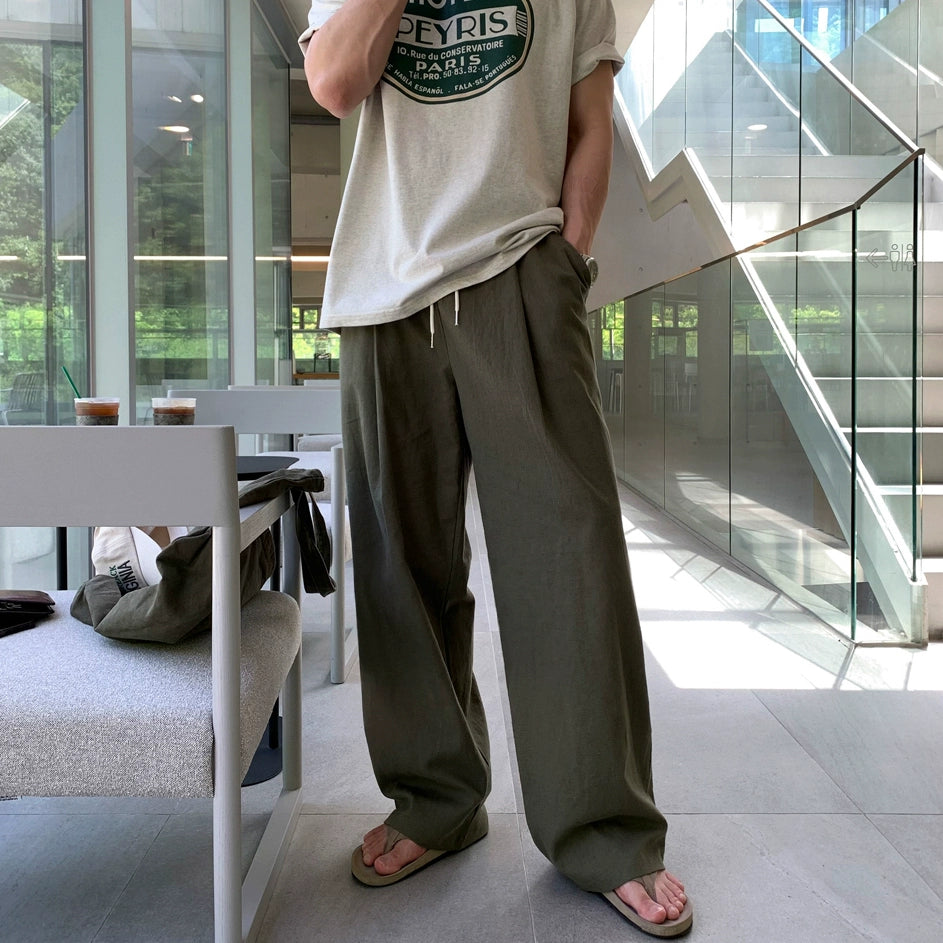S8 No. 696 Straight Leg Casual Drape Pants