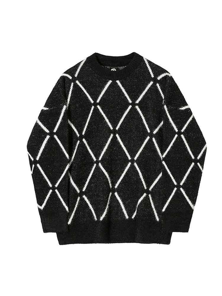 S8 No. 460 Diagonal Mohair Knit Sweater