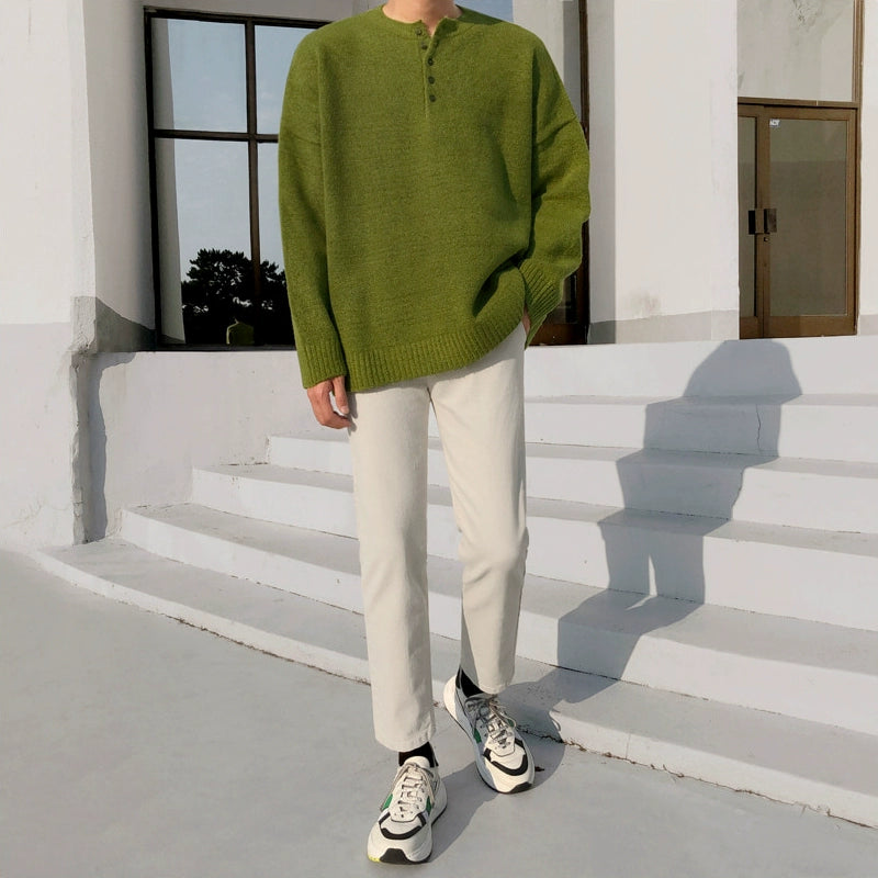 S8 No. 480 Loose Crewneck Knit Sweater