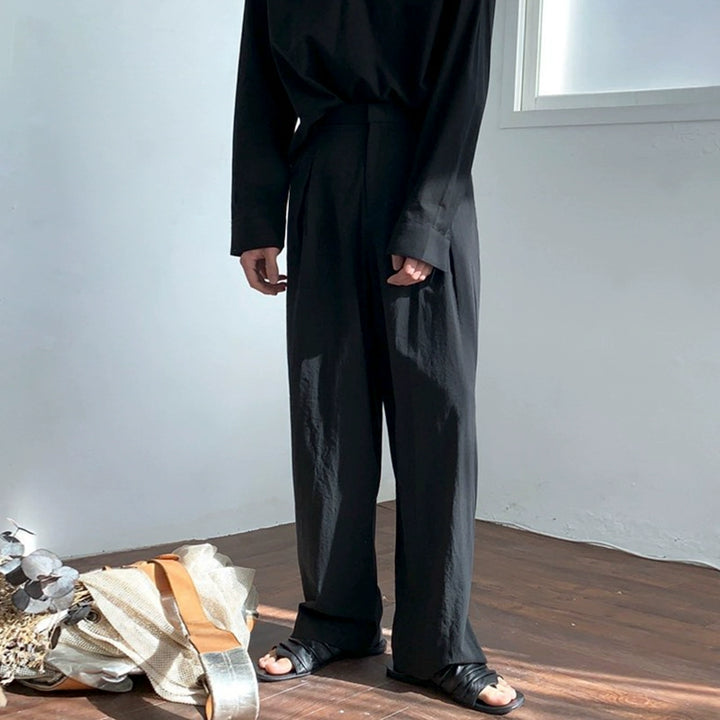 KC NO. 394 LINEN STRAIGHT PANTS |MB