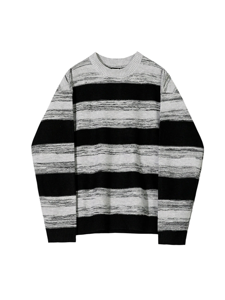 S8 No. 439 Striped Round Neck Sweatshirt