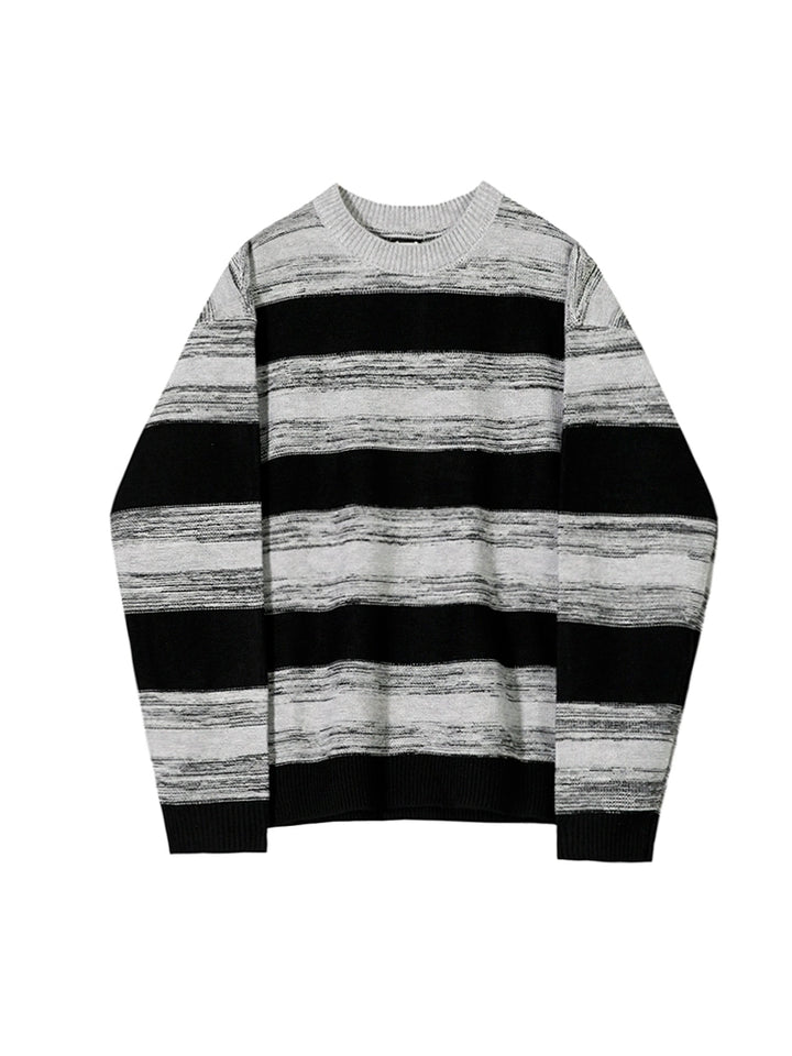 S8 No. 439 Striped Round Neck Sweatshirt