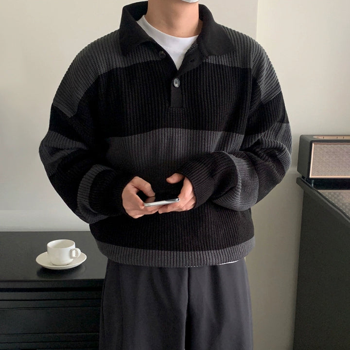 KC No. 408 Striped Knit Sweater