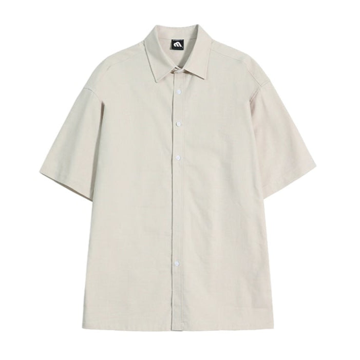 S8 No. 672 Half-Sleeve Button-Up Shirt And Trousers Set