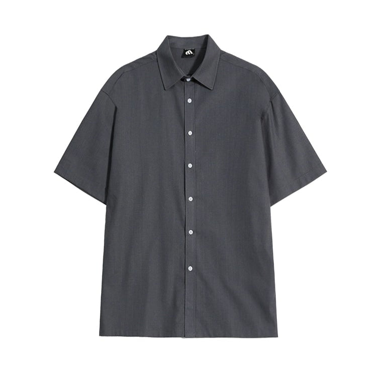 S8 No. 672 Half-Sleeve Button-Up Shirt And Trousers Set