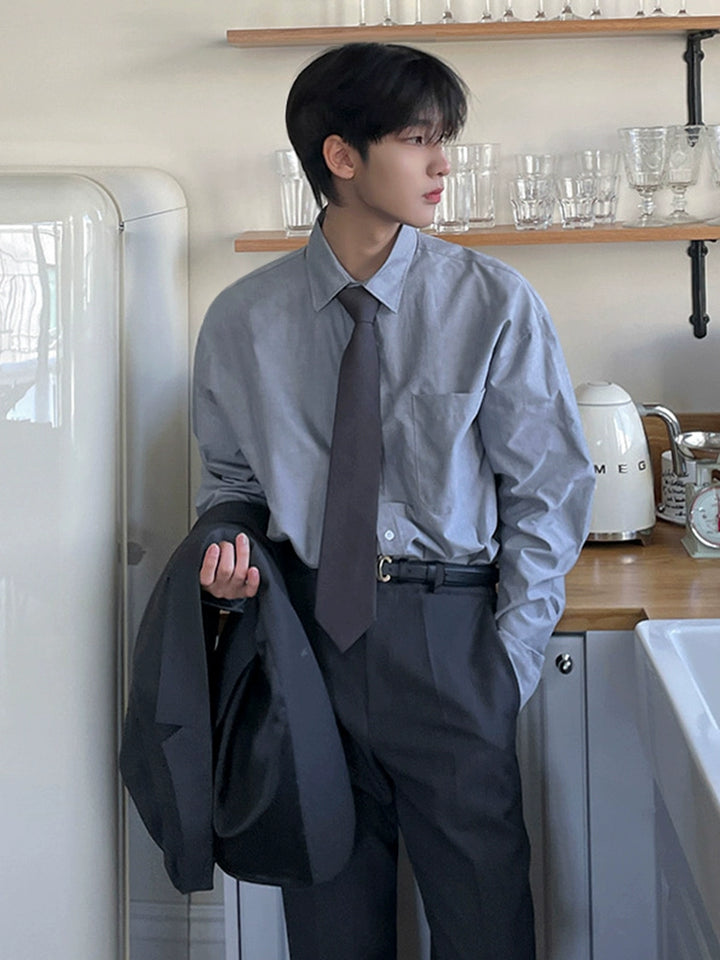 KC NO. 374 LOOSE LONG-SLEEVE SHIRT |MT