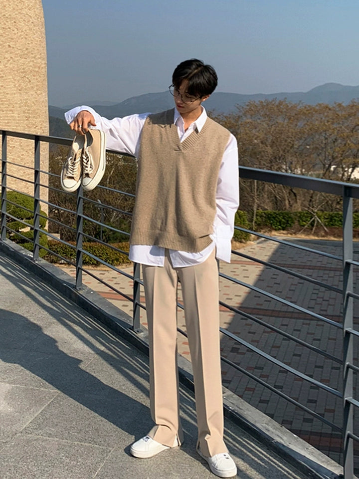 KC No. 404 Knit V-neck Sweater