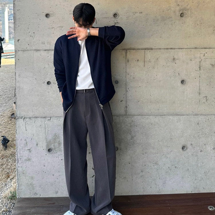 S8 No. 710 Relaxed Knit Zip-Up Jacket