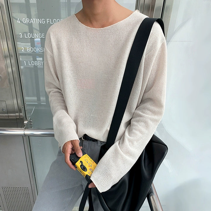 S8 No. 462 Thin White Knit T-Shirt