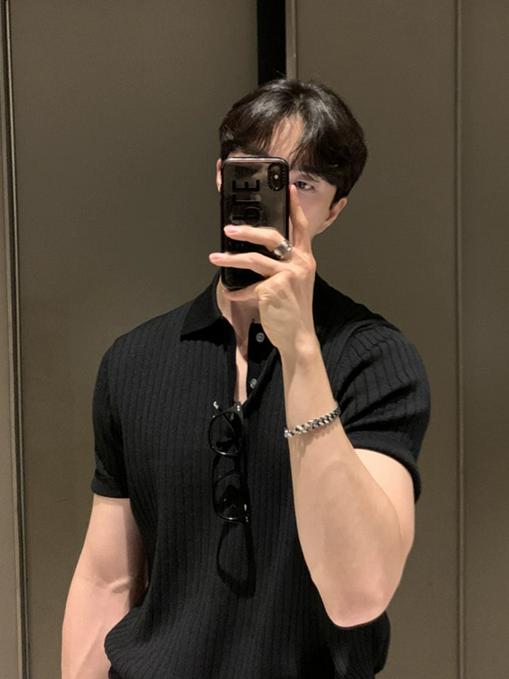 KC No. 402 Pleated Polo T-Shirt