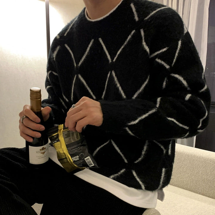 S8 No. 460 Diagonal Mohair Knit Sweater