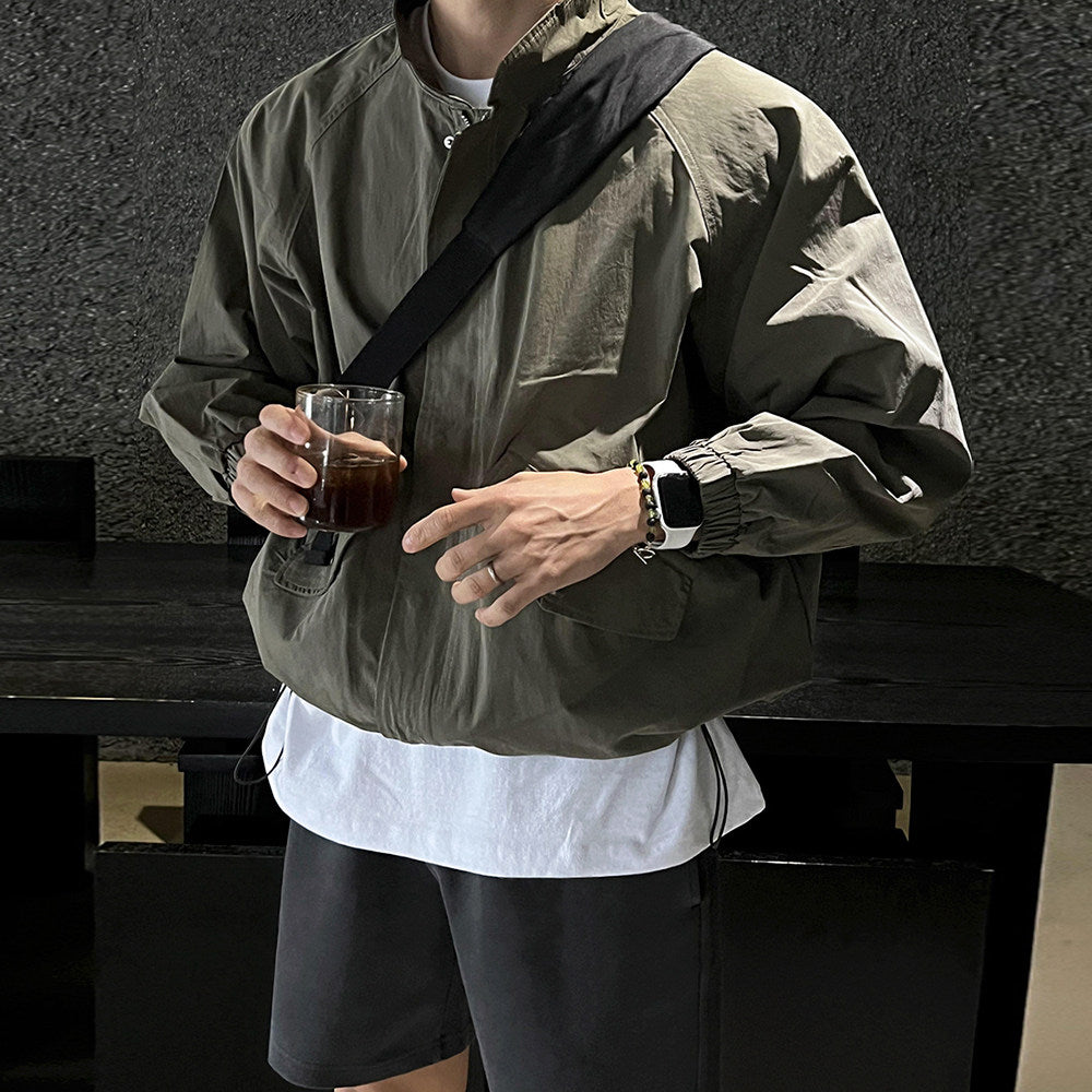 S8 No. 711 Relaxed Nylon Zip-Up Jacket