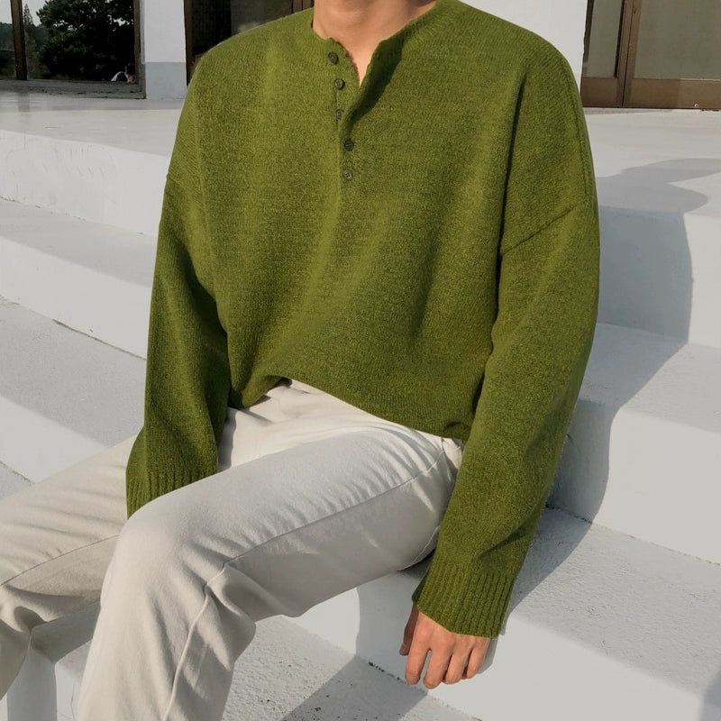 S8 No. 480 Loose Crewneck Knit Sweater