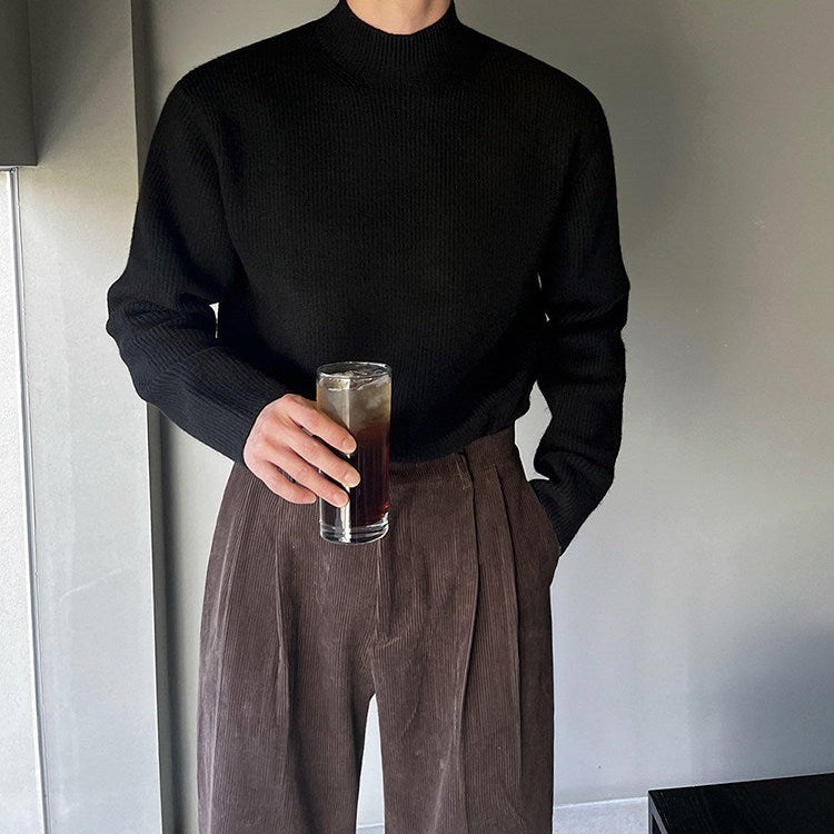 S8 No. 181 Half-High Collar Knit Sweater