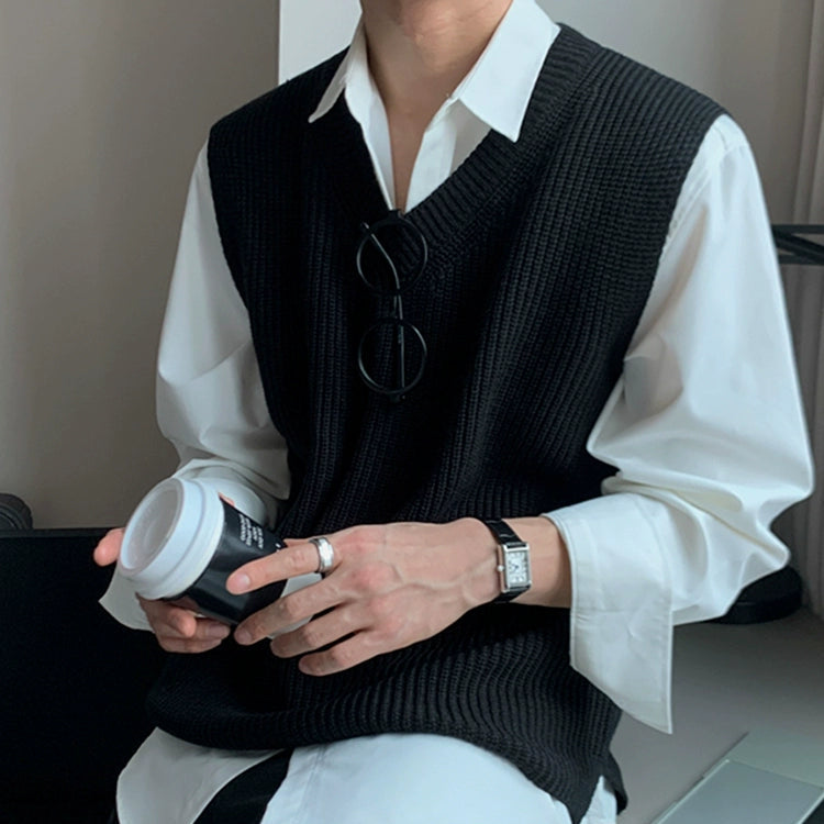 S8 No. 447 Loose V-neck Vest