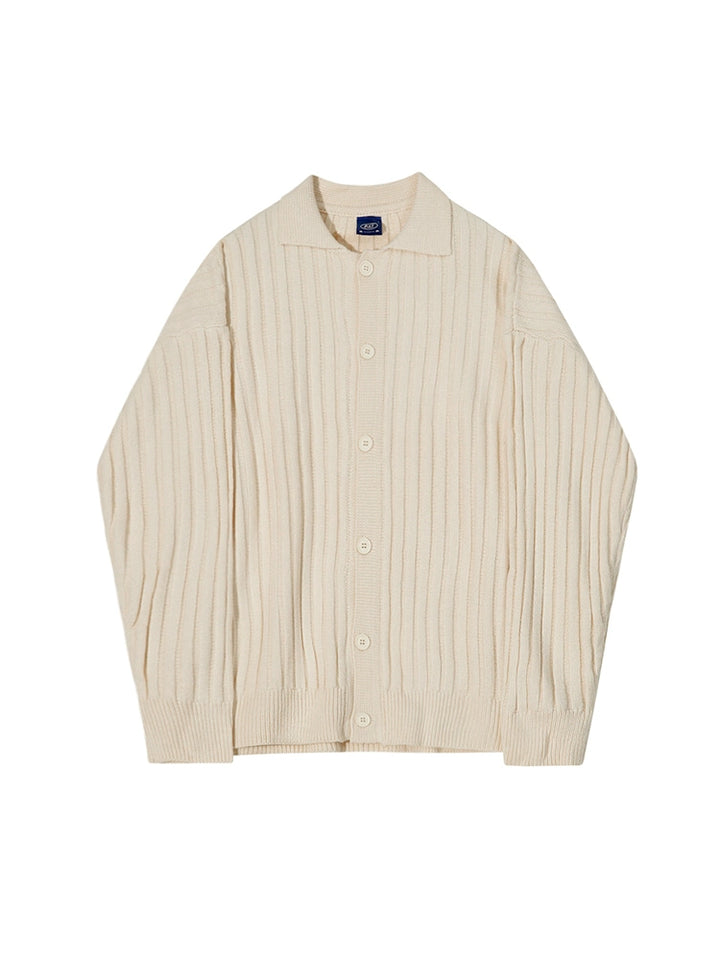 KC No. 414 Pleated Knit Cardigan