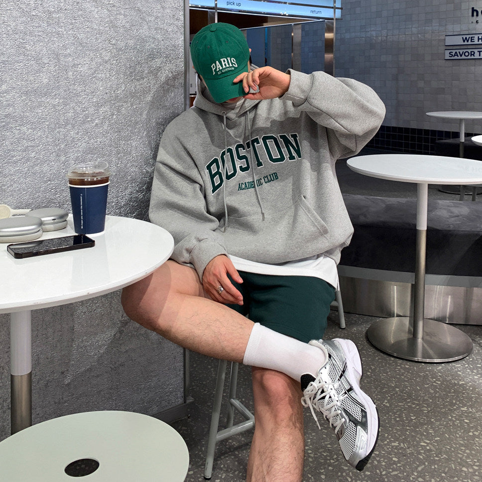 S8 No. 713 Boston Embroidered Oversized Hoodie