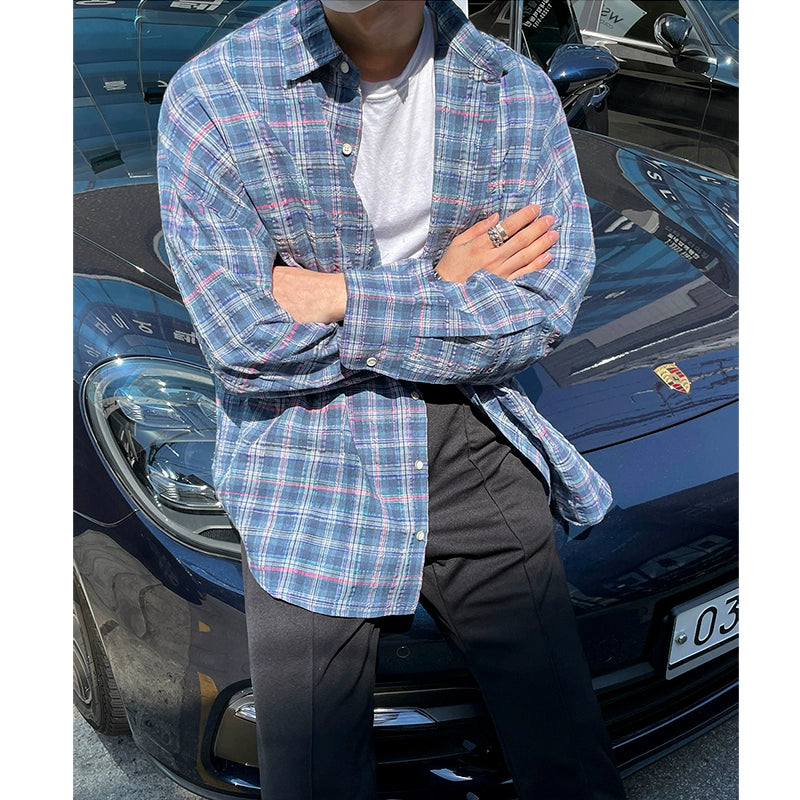 KC NO. 399 PLAID LONG SLEEVE SHIRT |MT