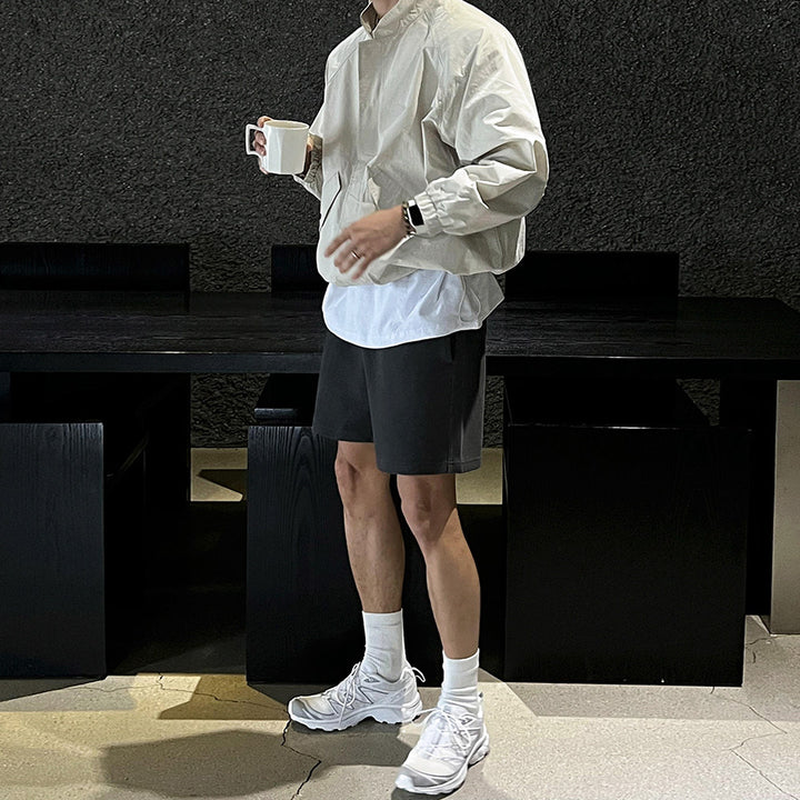 S8 No. 711 Relaxed Nylon Zip-Up Jacket