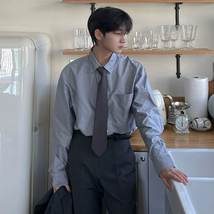 KC NO. 374 LOOSE LONG-SLEEVE SHIRT |MT
