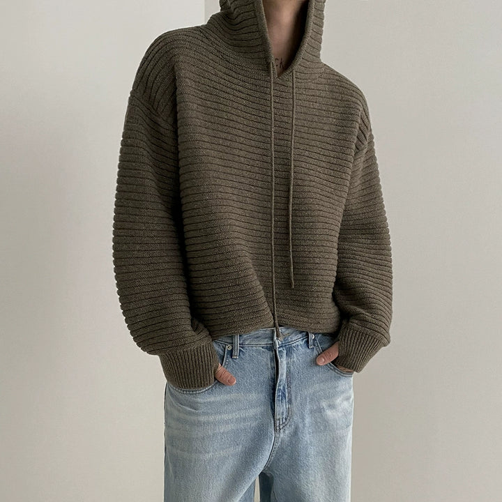 S8 No. 441 Casual Knit Hoodie