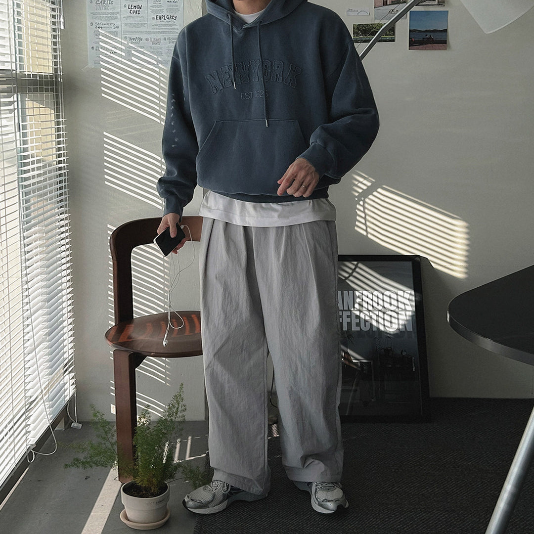 S8 No. 186 Oversized Embroidered Pullover Hoodie