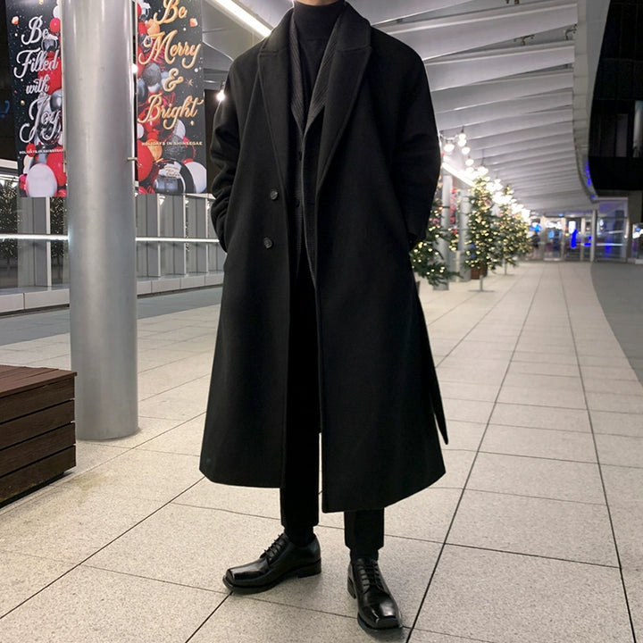 KC NO. 378 KNEE-LENGTH WOOLEN COAT |MO
