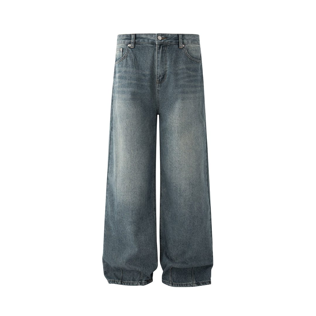 S8 No. 170 Washed Wide Straight Denim Jeans
