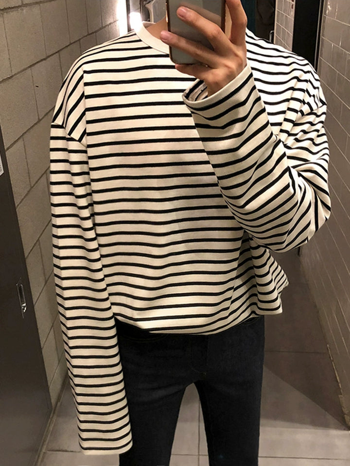 KC NO. 373 STRIPED LONG-SLEEVE T-SHIRT |MT