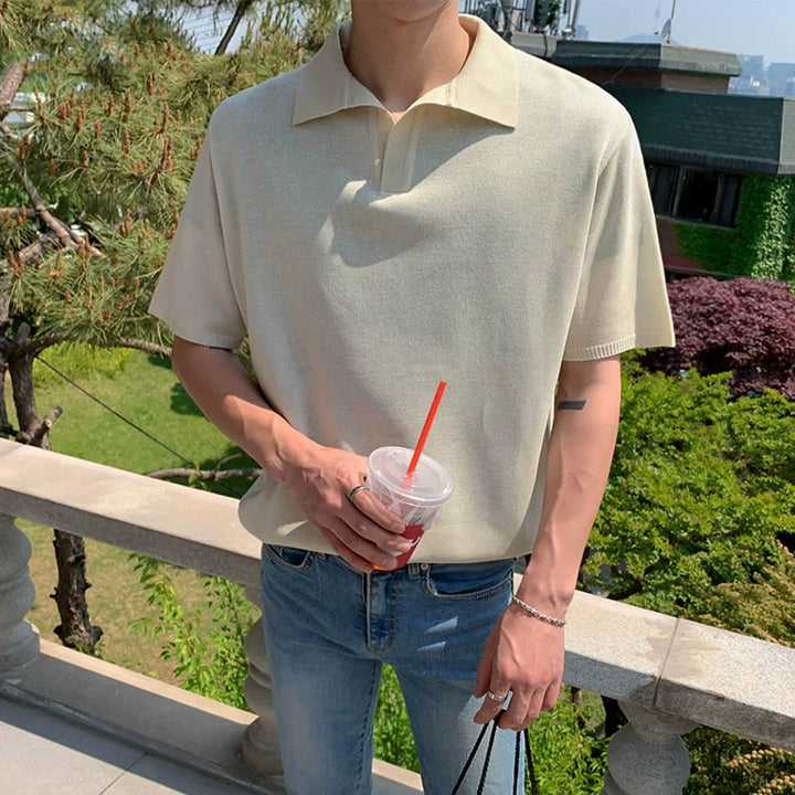 S8 No. 311 Lapel Short-Sleeved T-Shirt
