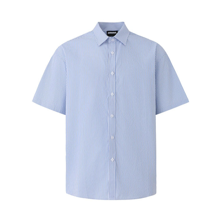 S8 No. 694 Relaxed Fit Striped Button-Up Shirt
