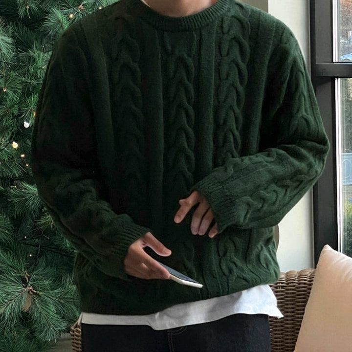 S8 No. 486 Loose Twist Knit Sweater