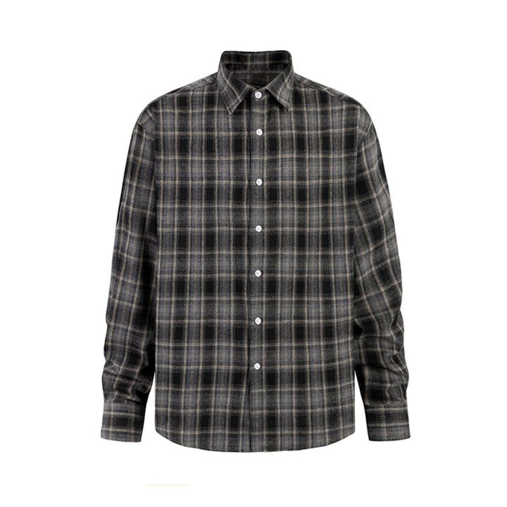S8 No. 708 Retro Plaid Button-Up Shirt